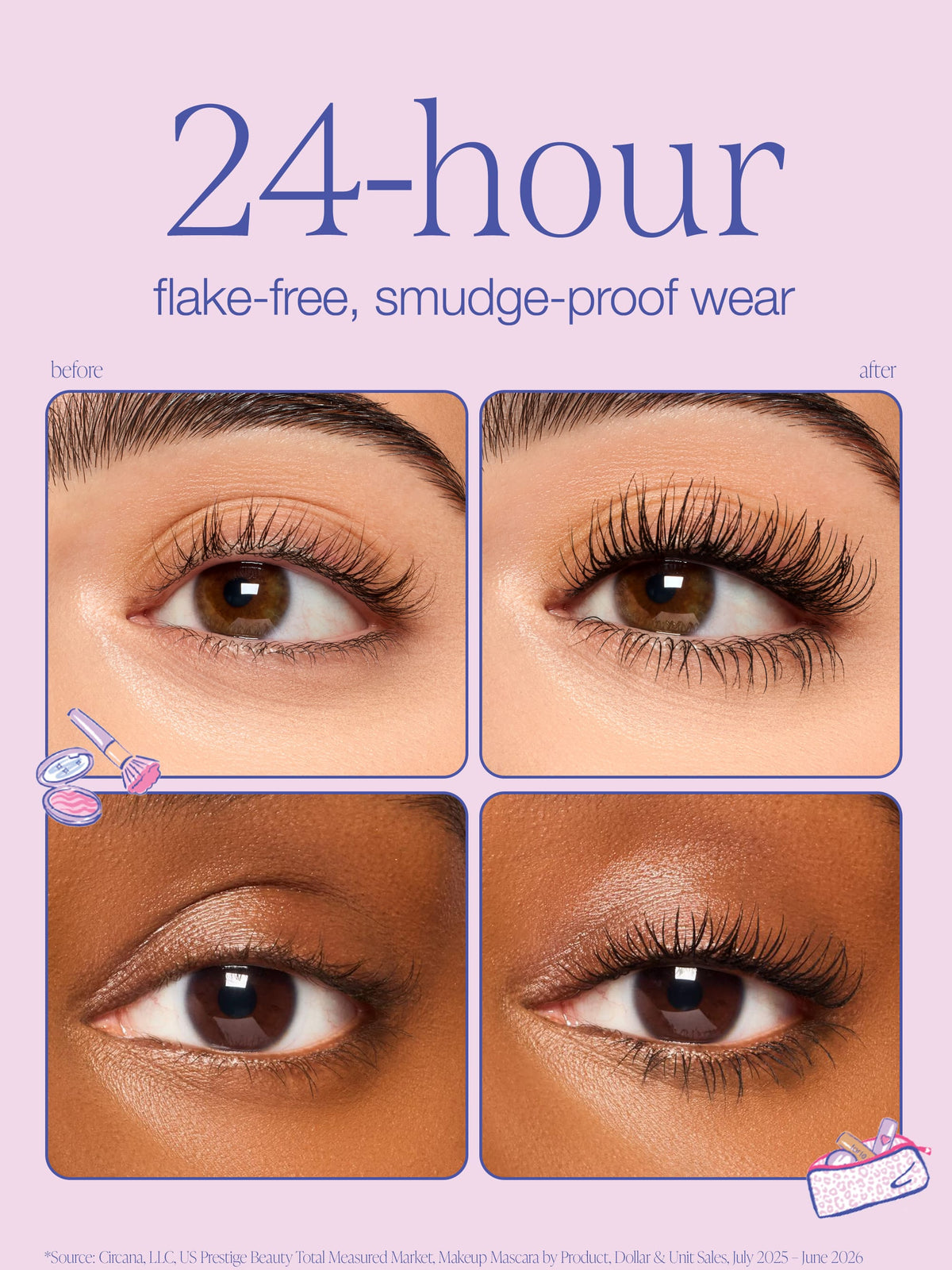 tarte x Roller Rabbit mascara & vinyl set