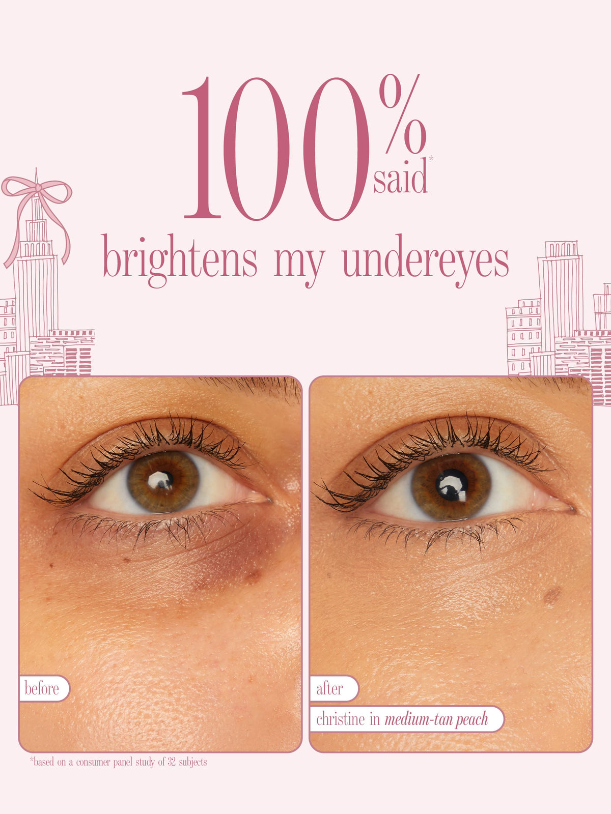 face card never declines CC undereye & brush